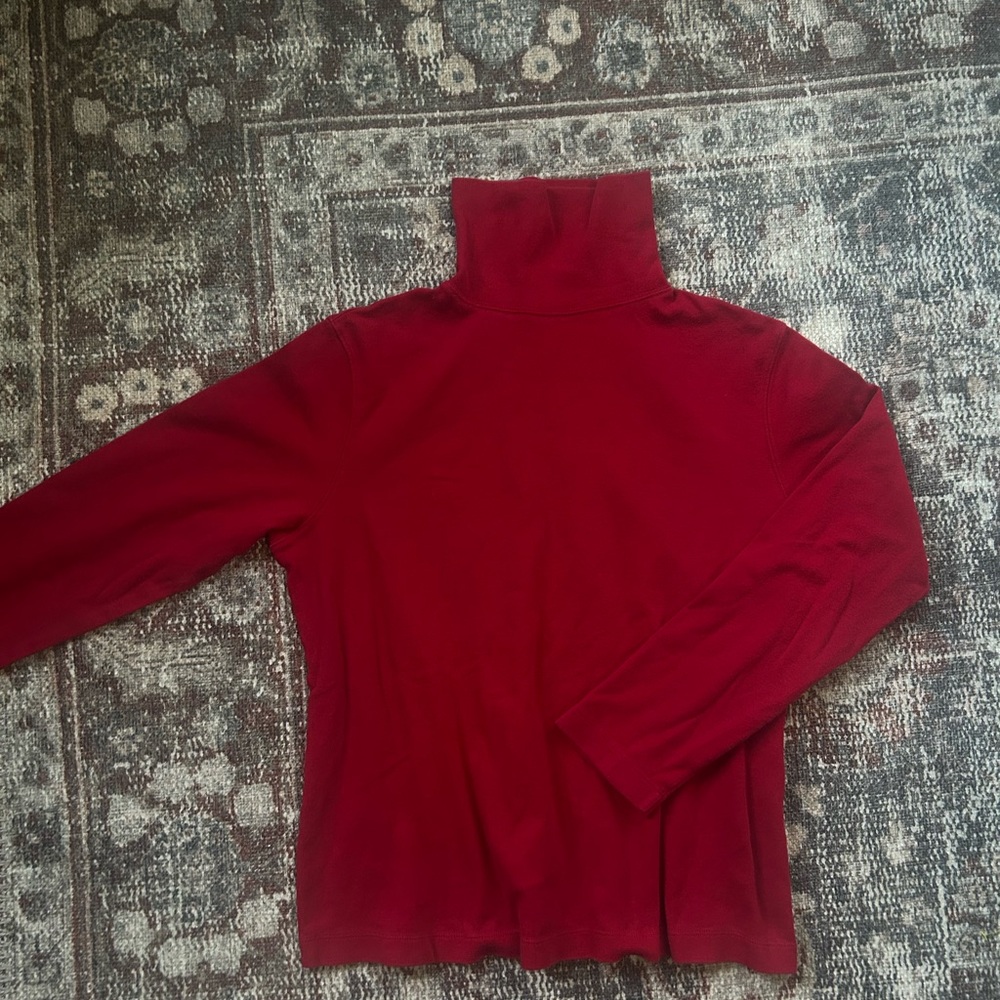 Kate Hill Deep Red Long Sleeve Top